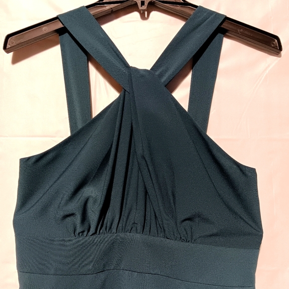 The Limited New With Tag Women's Teal Halter Cocktail Dress, Size 4, - Picture 2 of 10